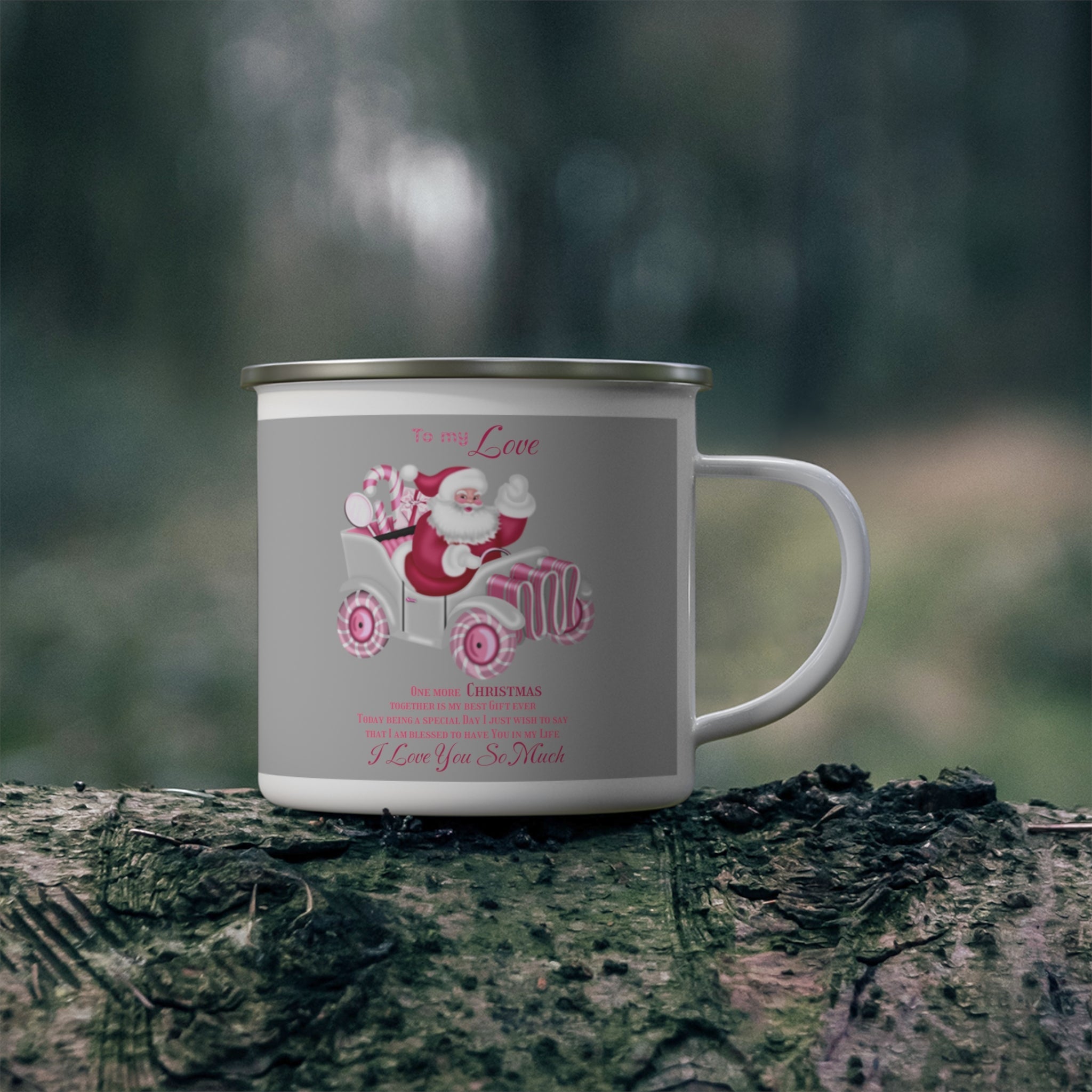 Enamel Camping Mug To my Love One more Christmas together