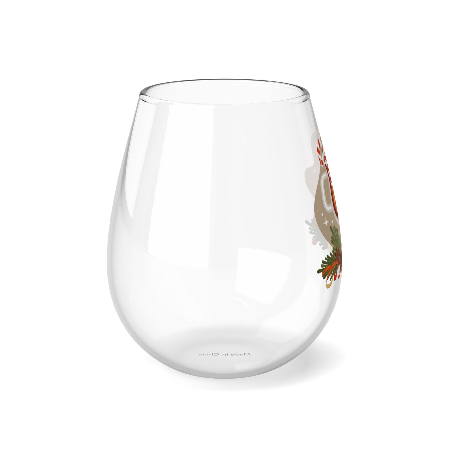 Stemless Wine Glass, 11.75oz Christmas drink