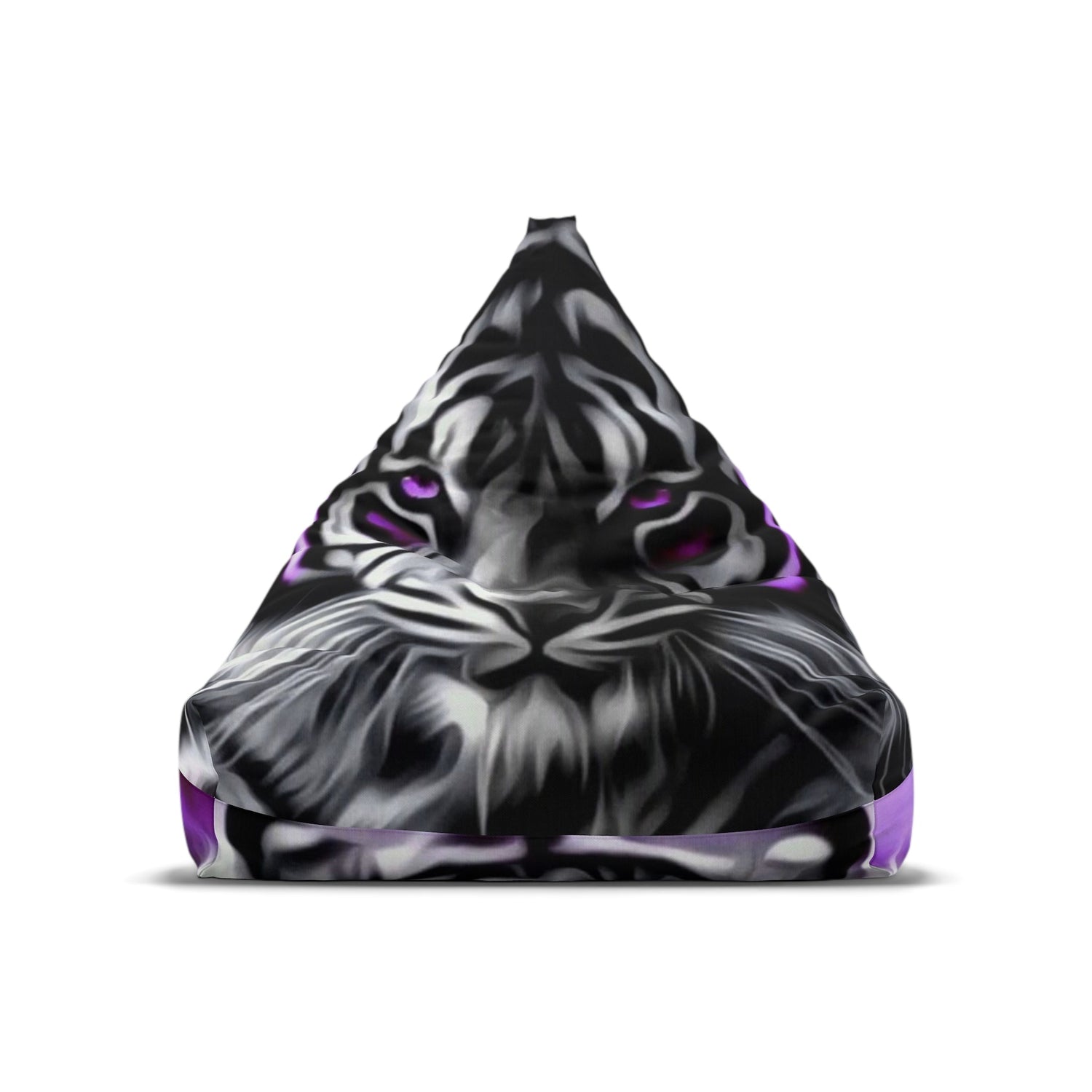 Bean Bag Chair Cover Purple Tiger