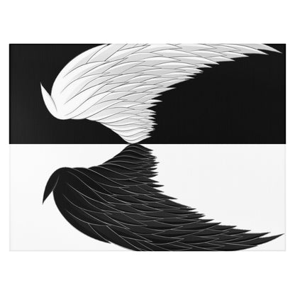 Dornier Rug Angel Wings black and white