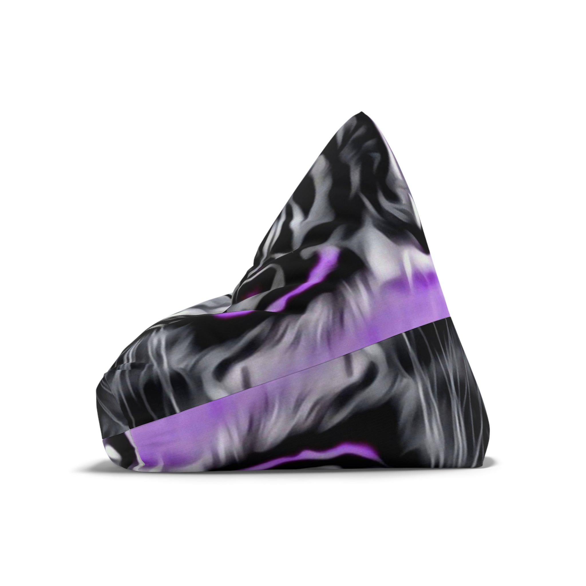 Bean Bag Chair Cover Purple Tiger