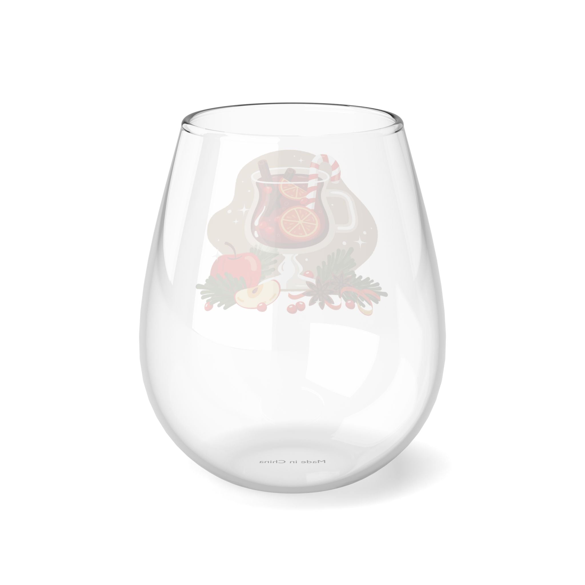 Stemless Wine Glass, 11.75oz Christmas drink