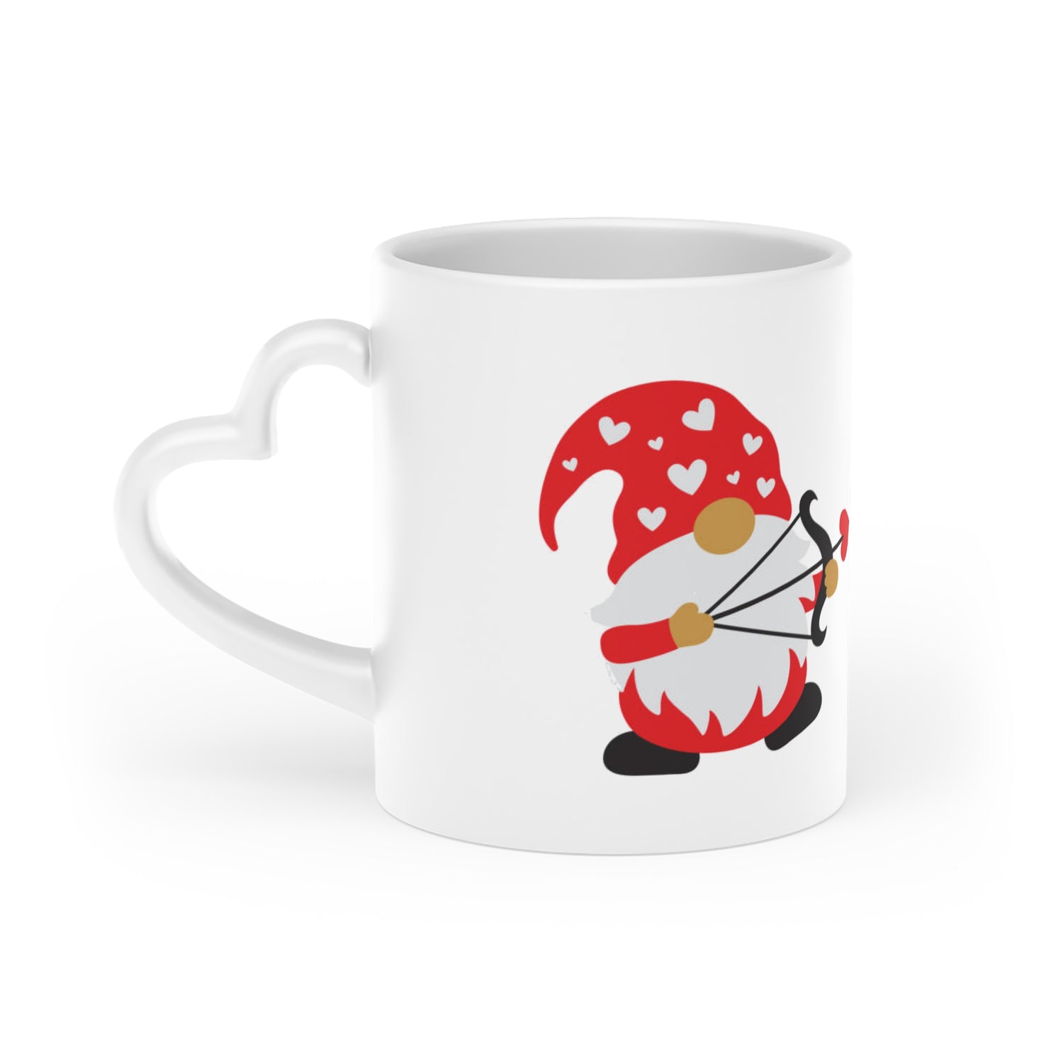 Heart-Shaped Mug Gnome love