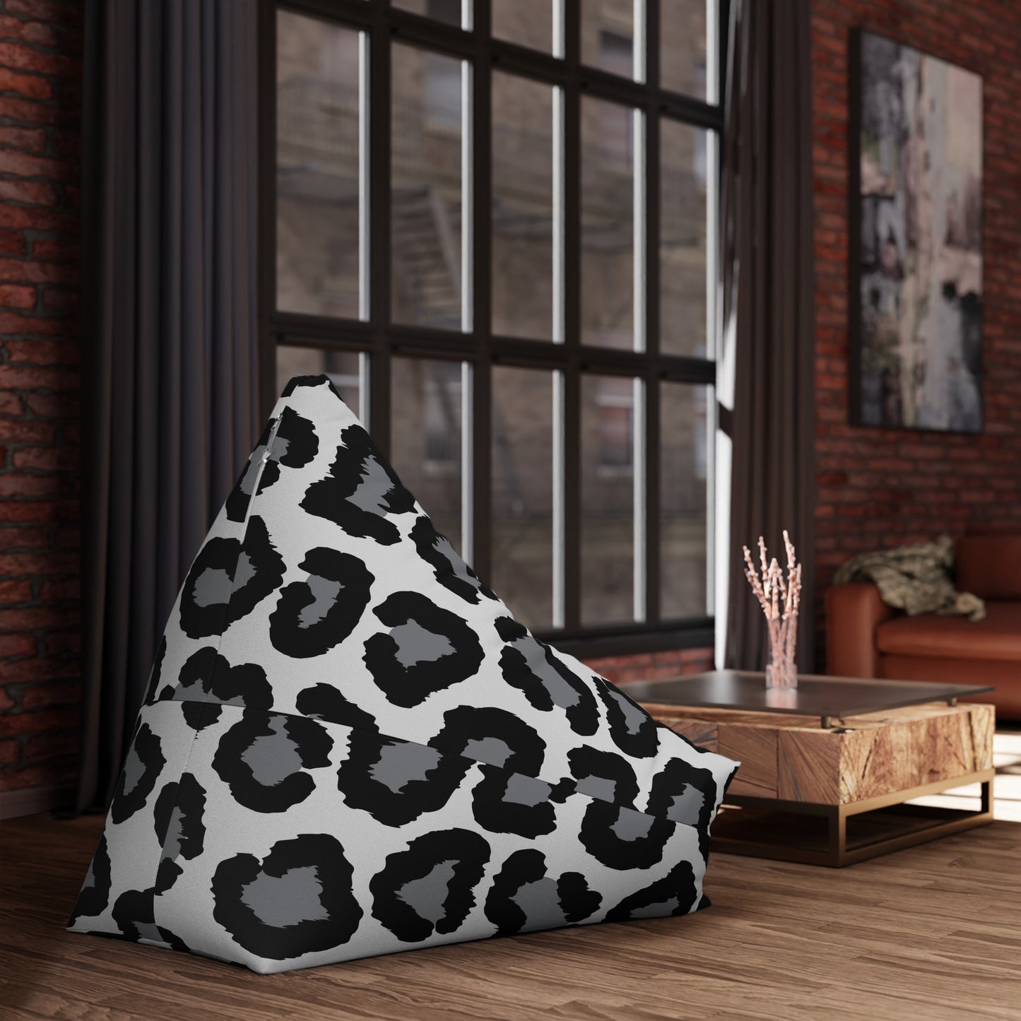 Bean Bag Chair Cover Leopard Print