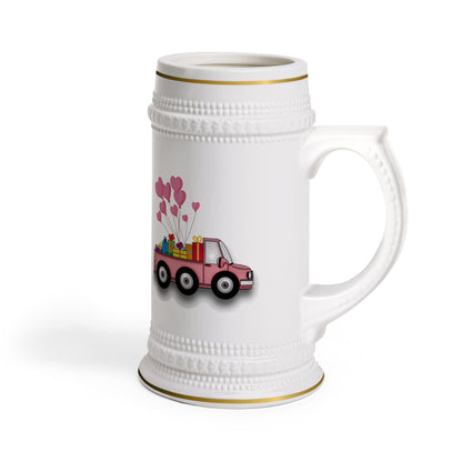 Stein Mug Truck with balloons