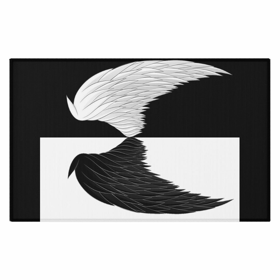 Dornier Rug Angel Wings black and white