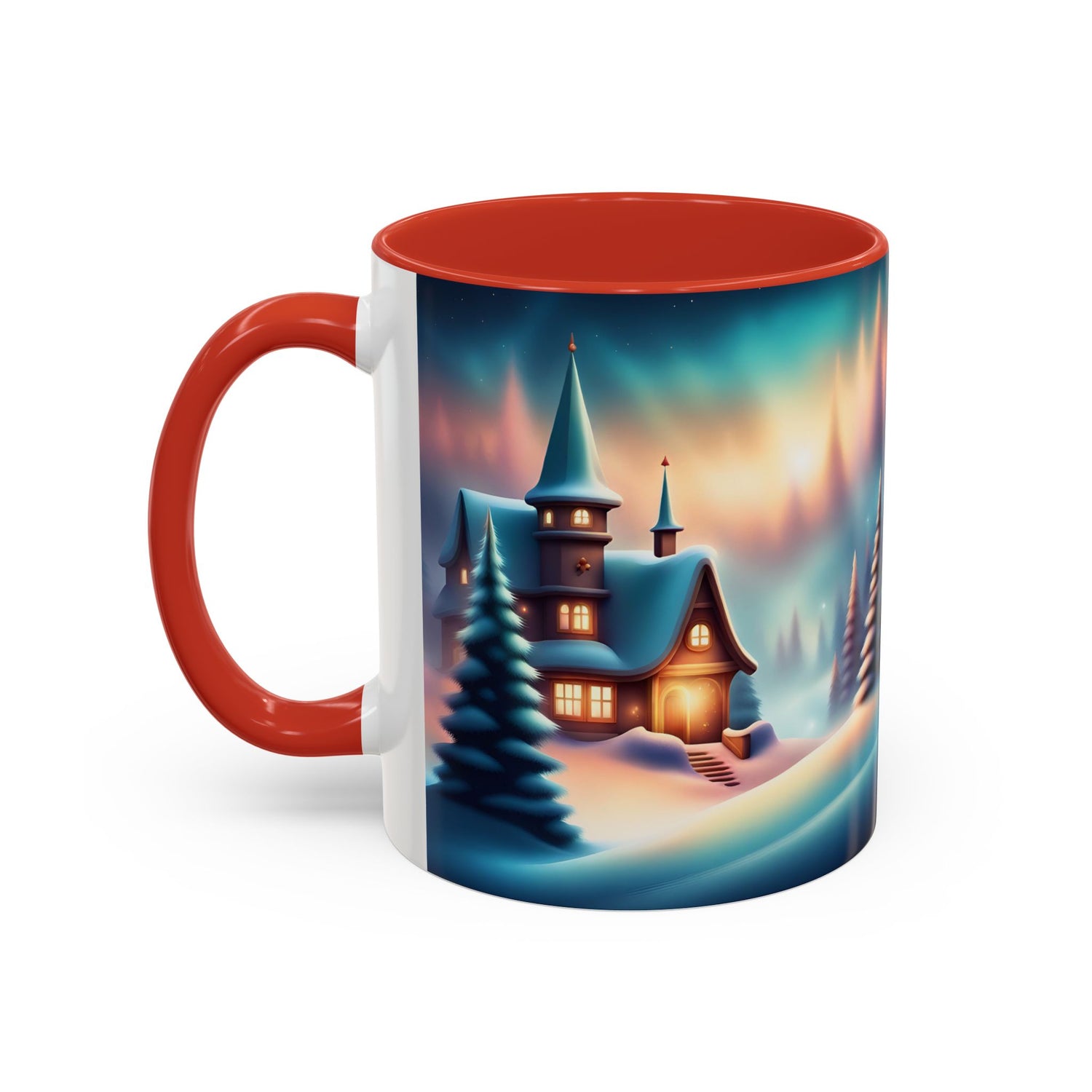 Accent Coffee Mug Winter Scenery Christmas