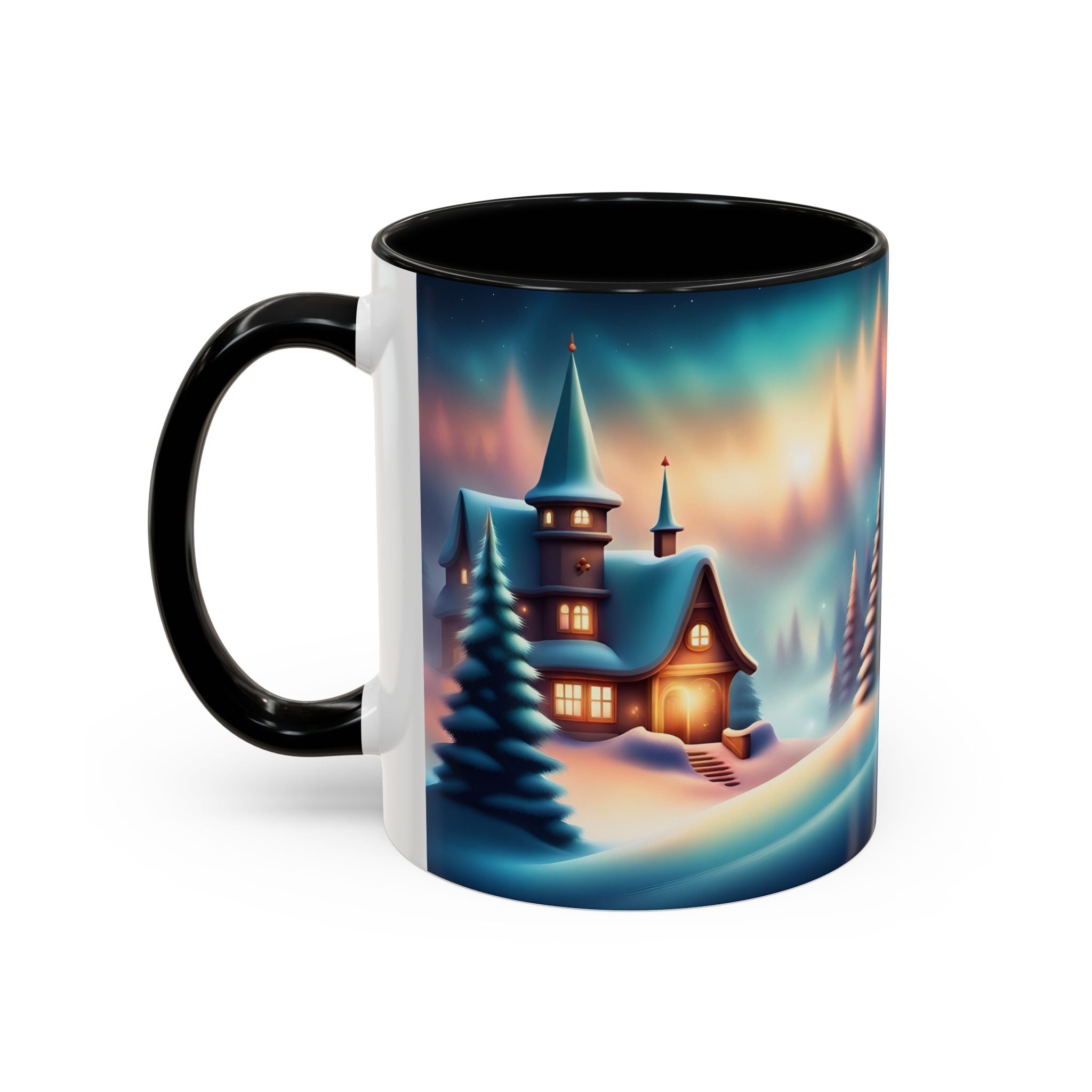 Accent Coffee Mug Winter Scenery Christmas