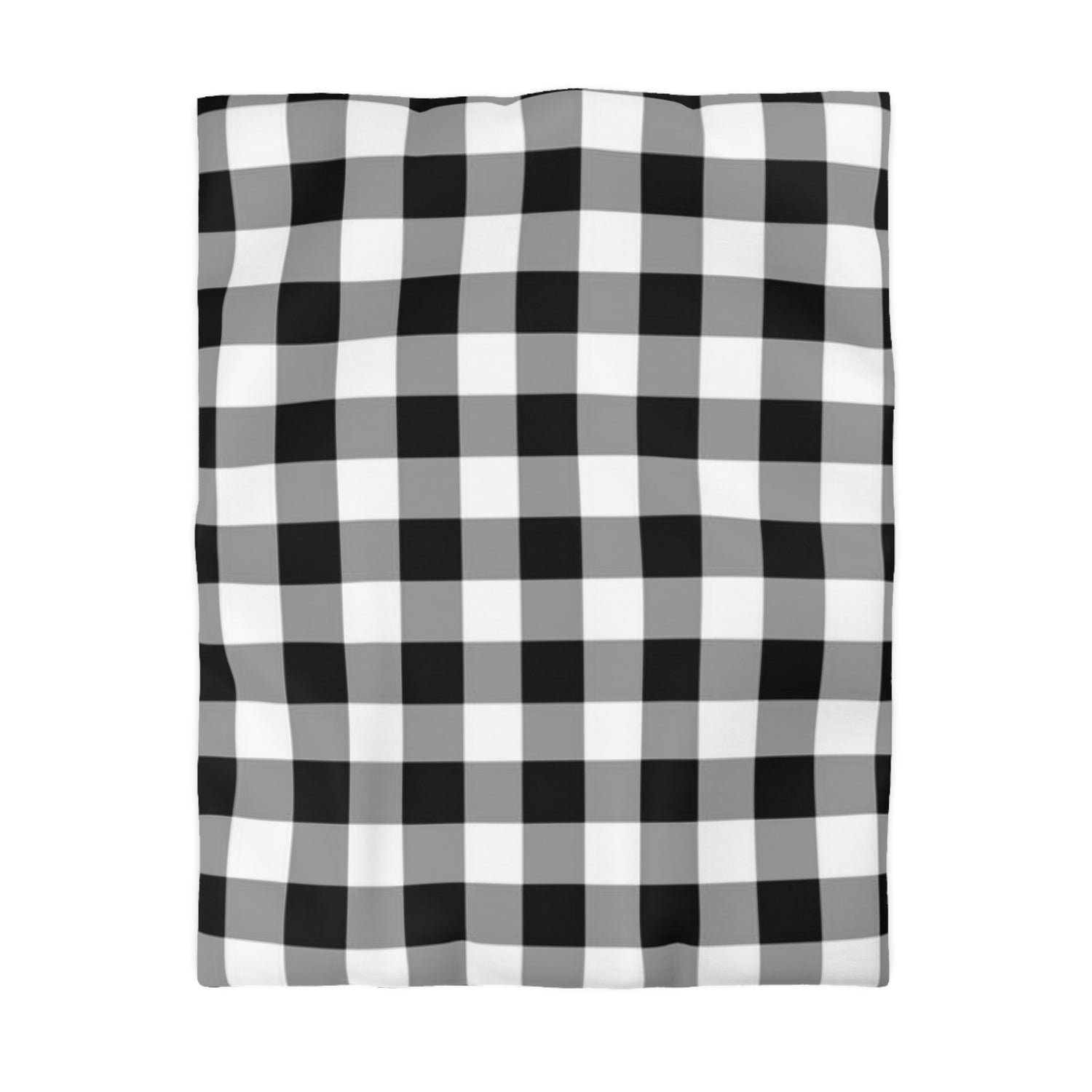 Microfiber Duvet Cover Black and white