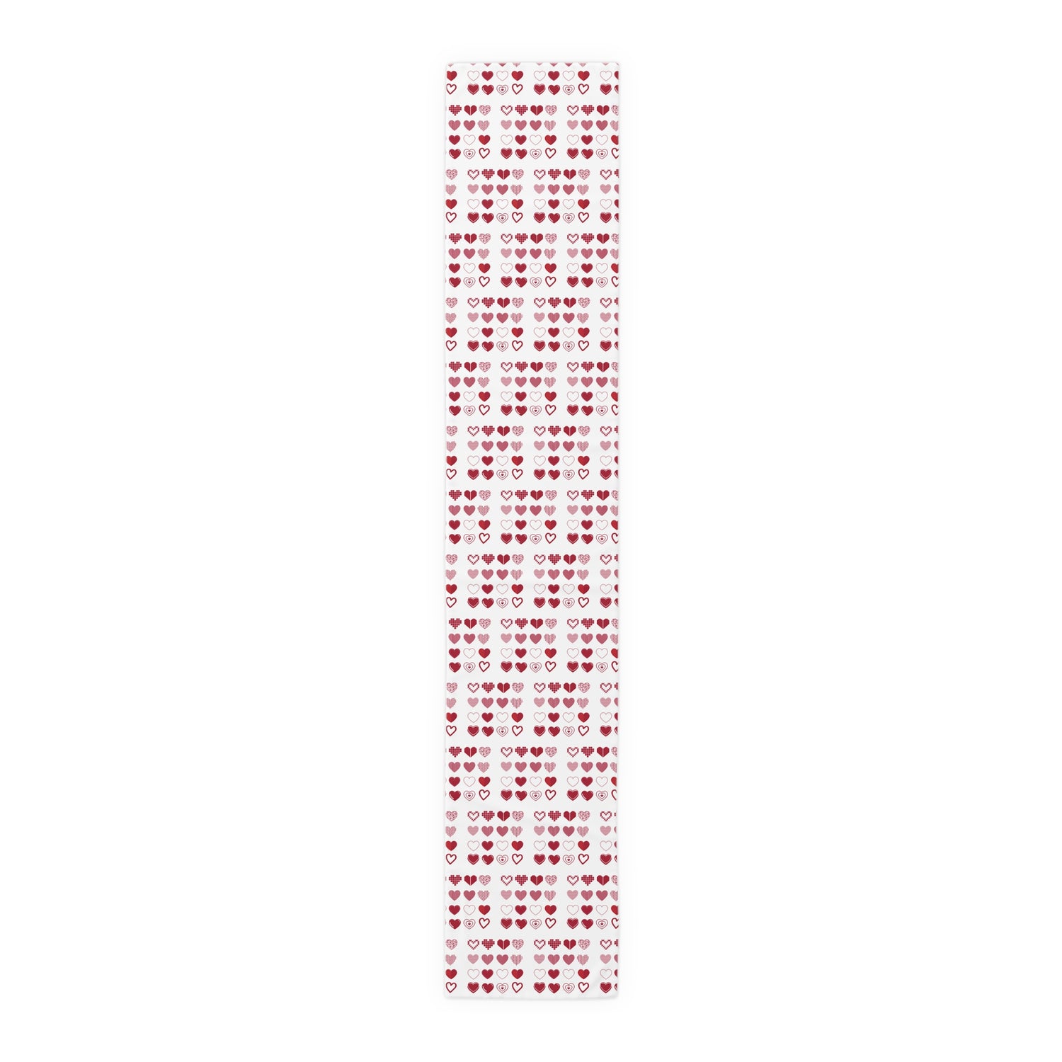 Table Runner (Cotton, Poly) Hearts Valentine