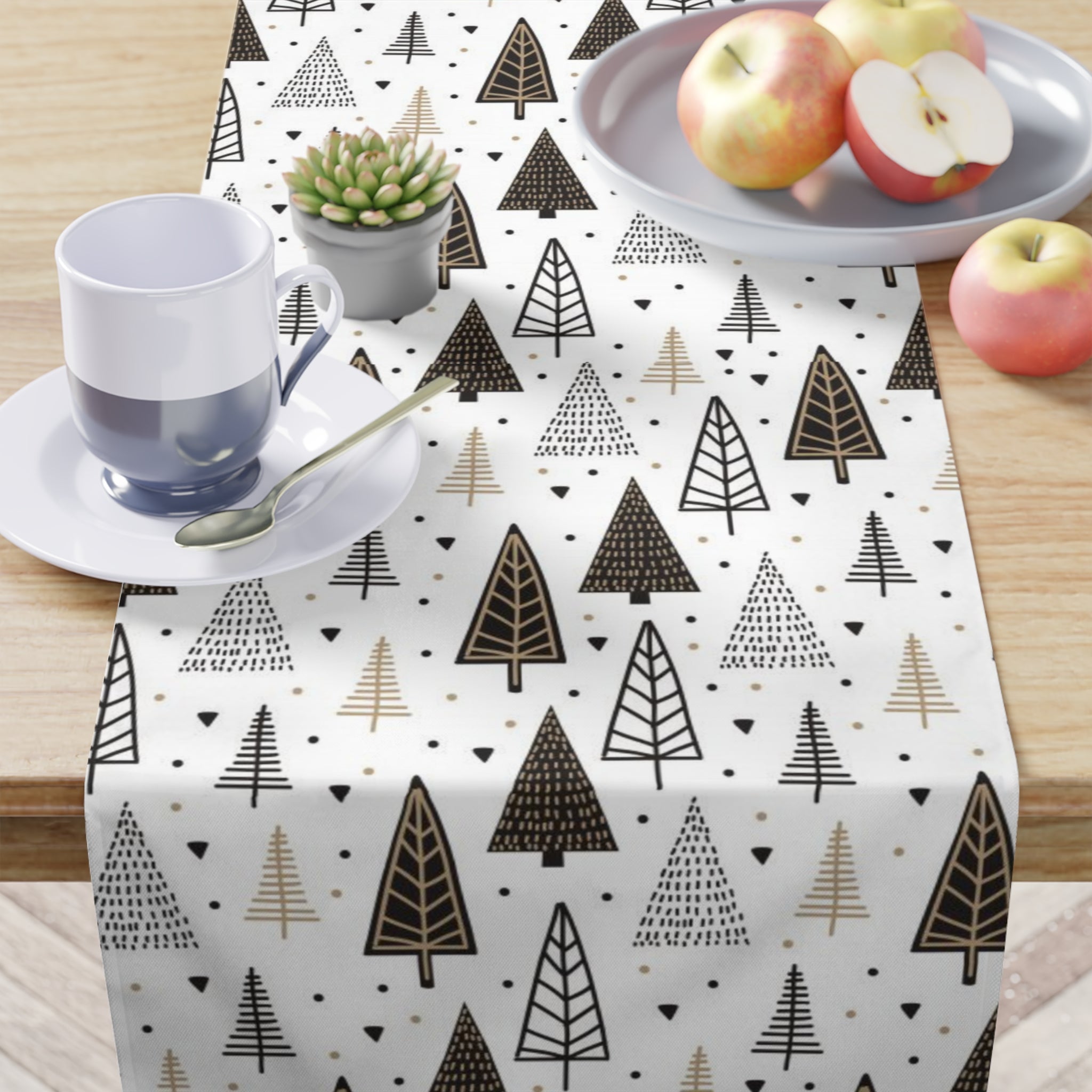 Table Runner Christmas trees