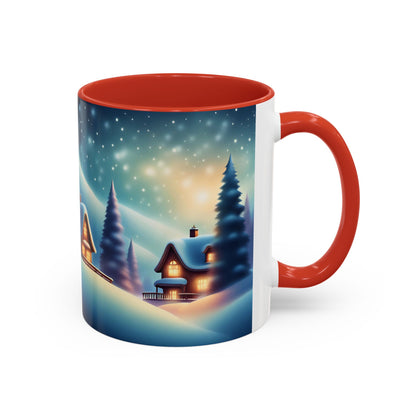 Accent Coffee Mug Winter Scenery