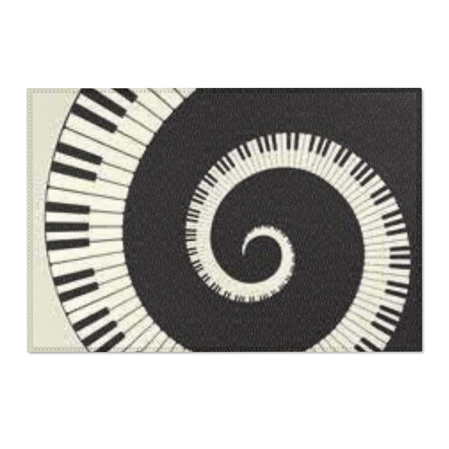 Area Rug Piano keyboard