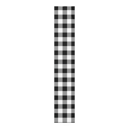 Table Runner Black and white  Christmas