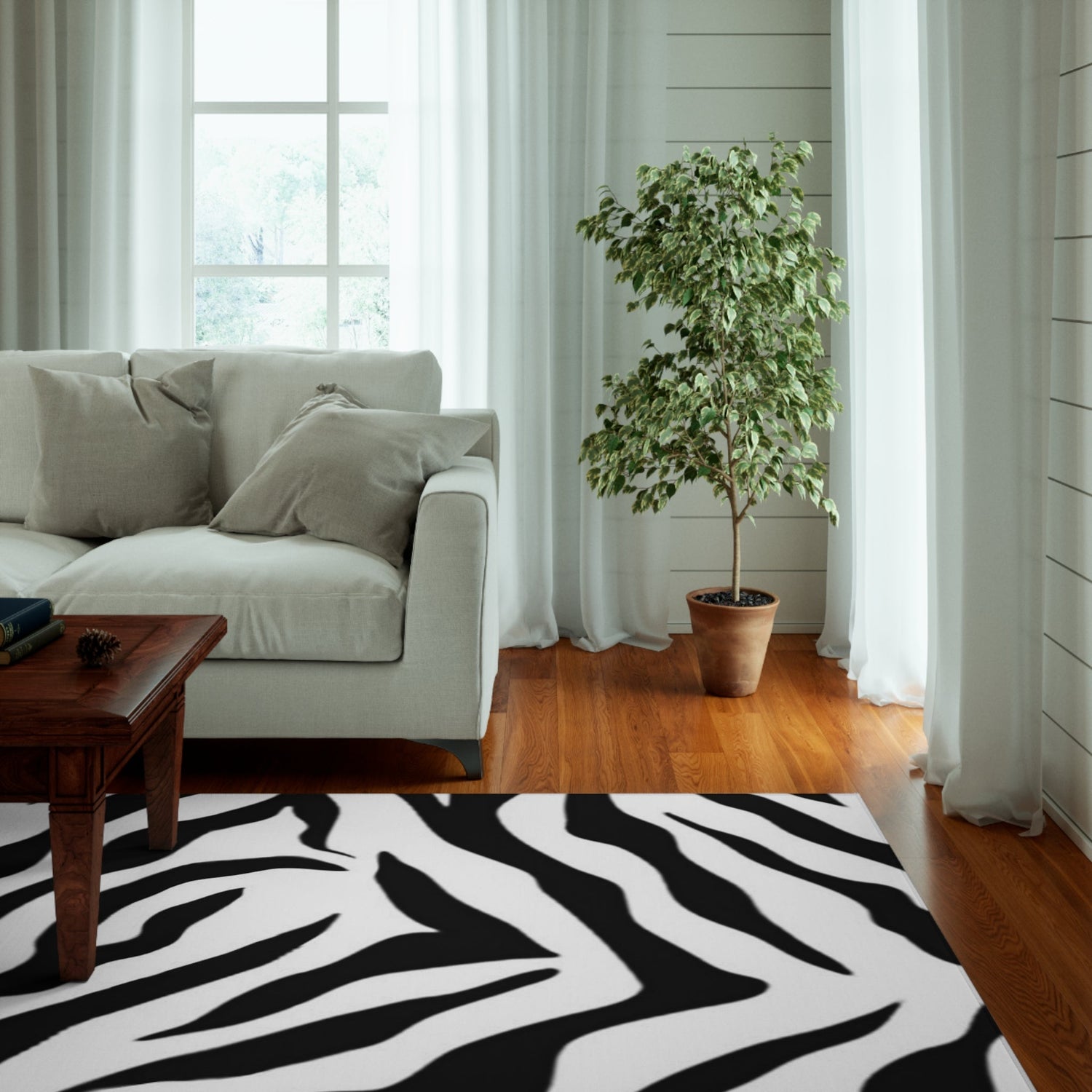 Dornier Rug Tiger black and white