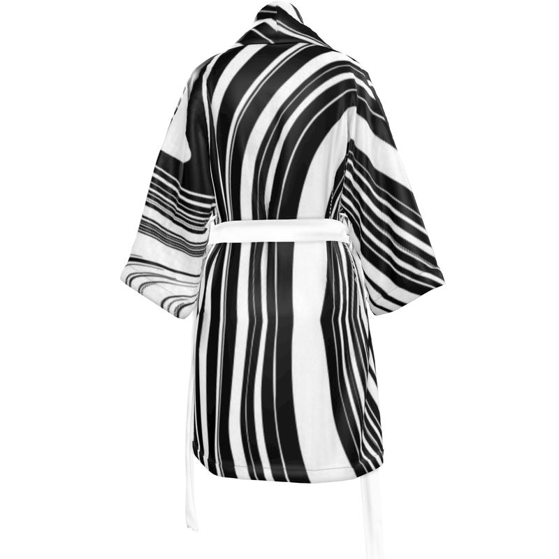 Kimono black white abstract