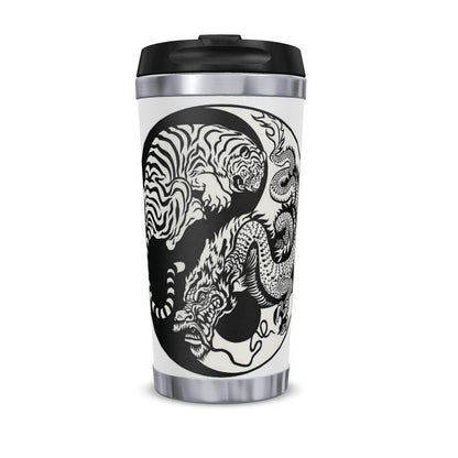 Tiger And Dragon Travel Mug