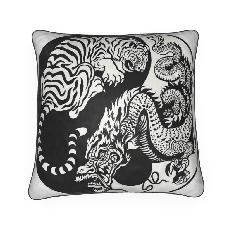 Cushion Tiger and Dragon