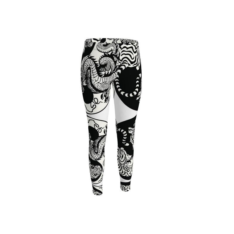 Leggings tiger and dragon