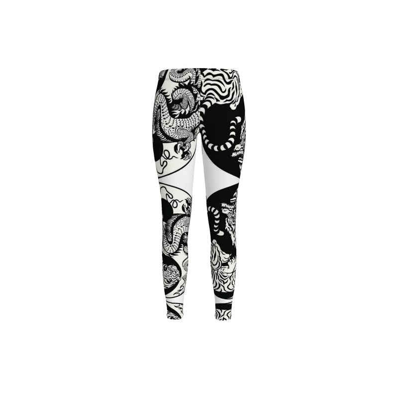 Leggings tiger and dragon