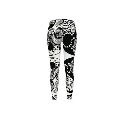 Leggings tiger and dragon