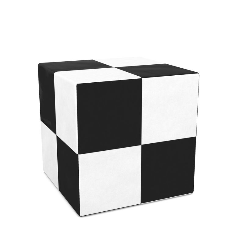 Cube black and white