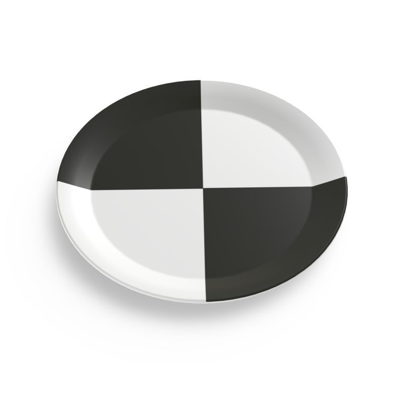 Party Plates black and white