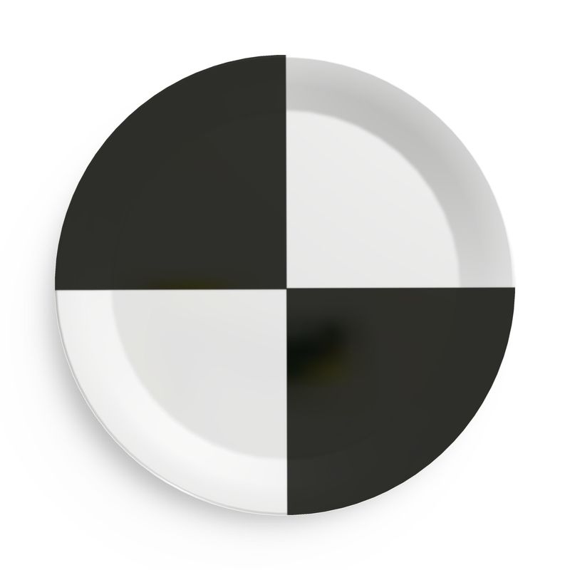 Party Plates black and white