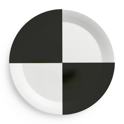 Party Plates black and white