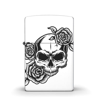 Lighter Skull with Roses