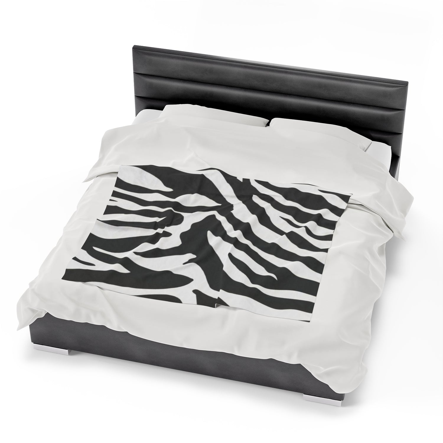 Velveteen Plush Blanket Zebra