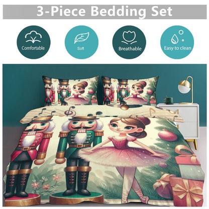 3-Piece Bedding Set-102&quot;x90&quot;/ 259x229cm (Dual-sided Printing)