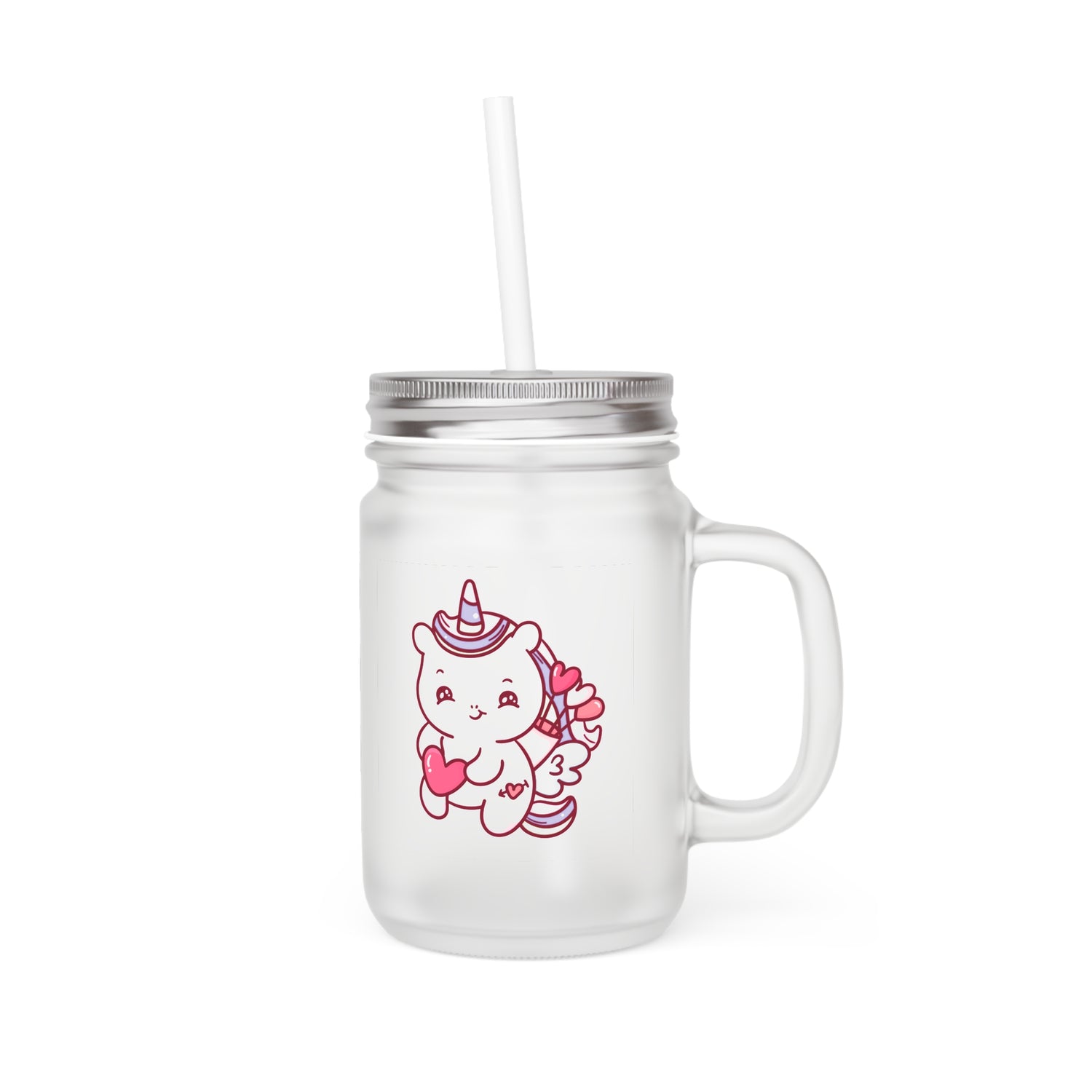 Mason Jar Unicorn Cupid