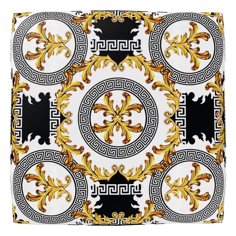 Pouffe Square Greek decoration