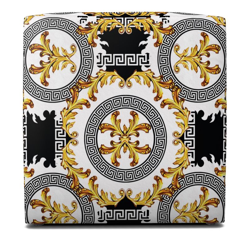 Pouffe Square Greek decoration