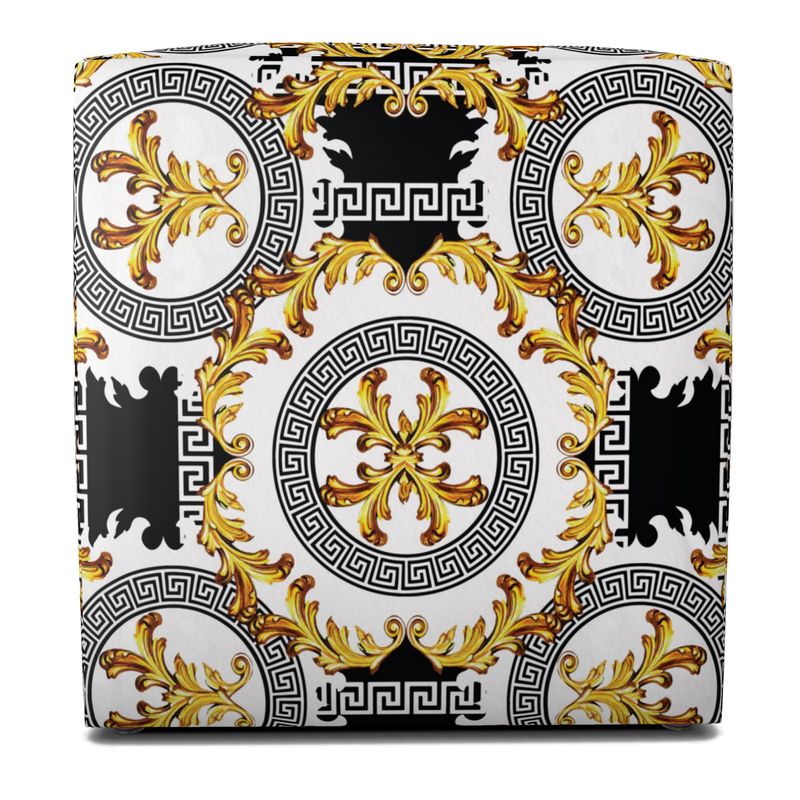 Pouffe Square Greek decoration