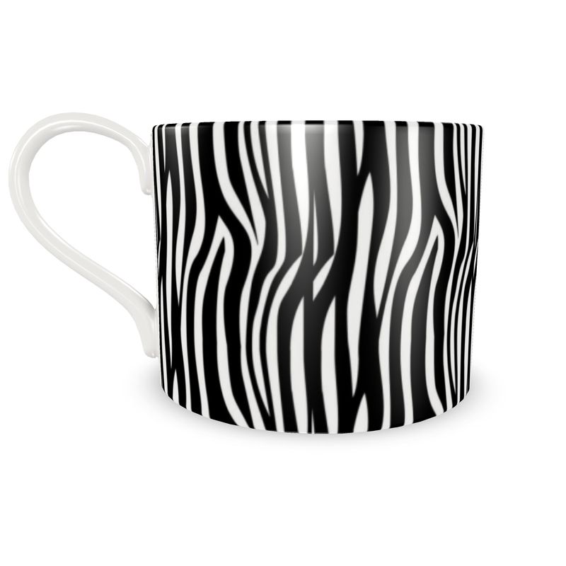 Cup And Saucer Black and white