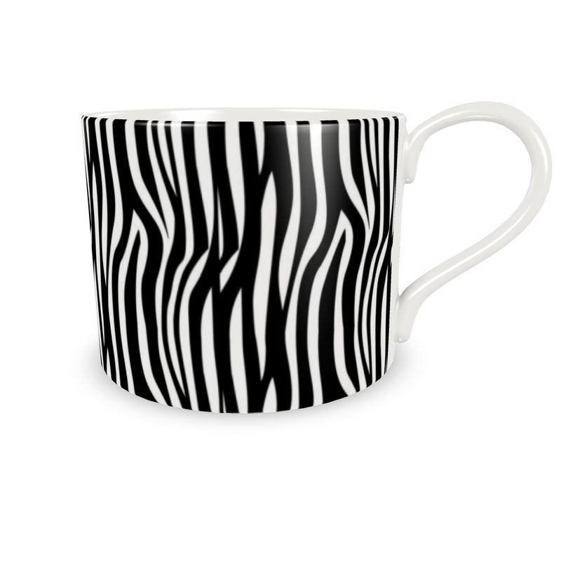 Cup And Saucer Black and white