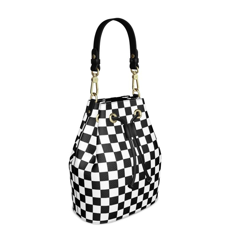 Bucket Bag Black and White