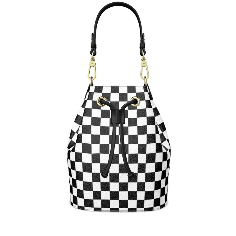 Bucket Bag Black and White