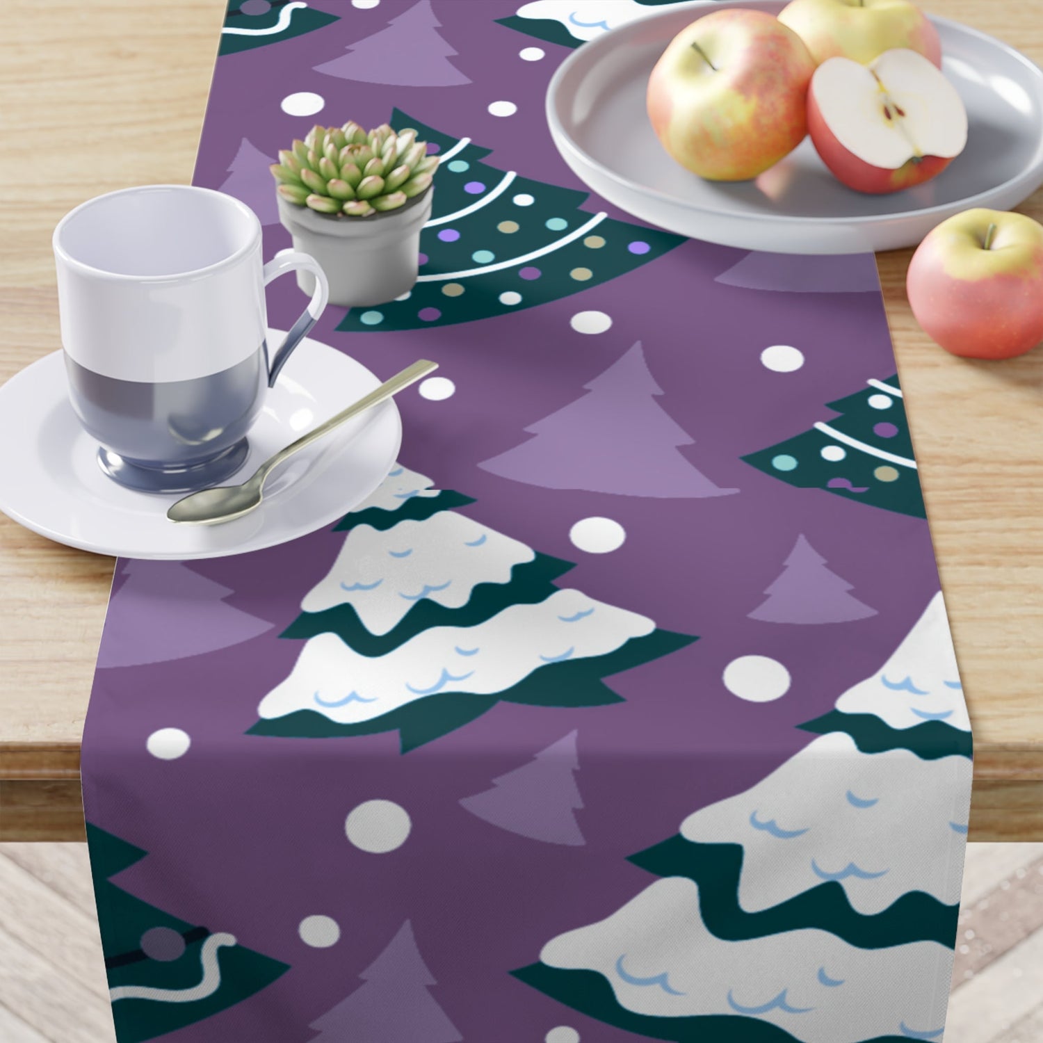 Table Runner Christmas trees