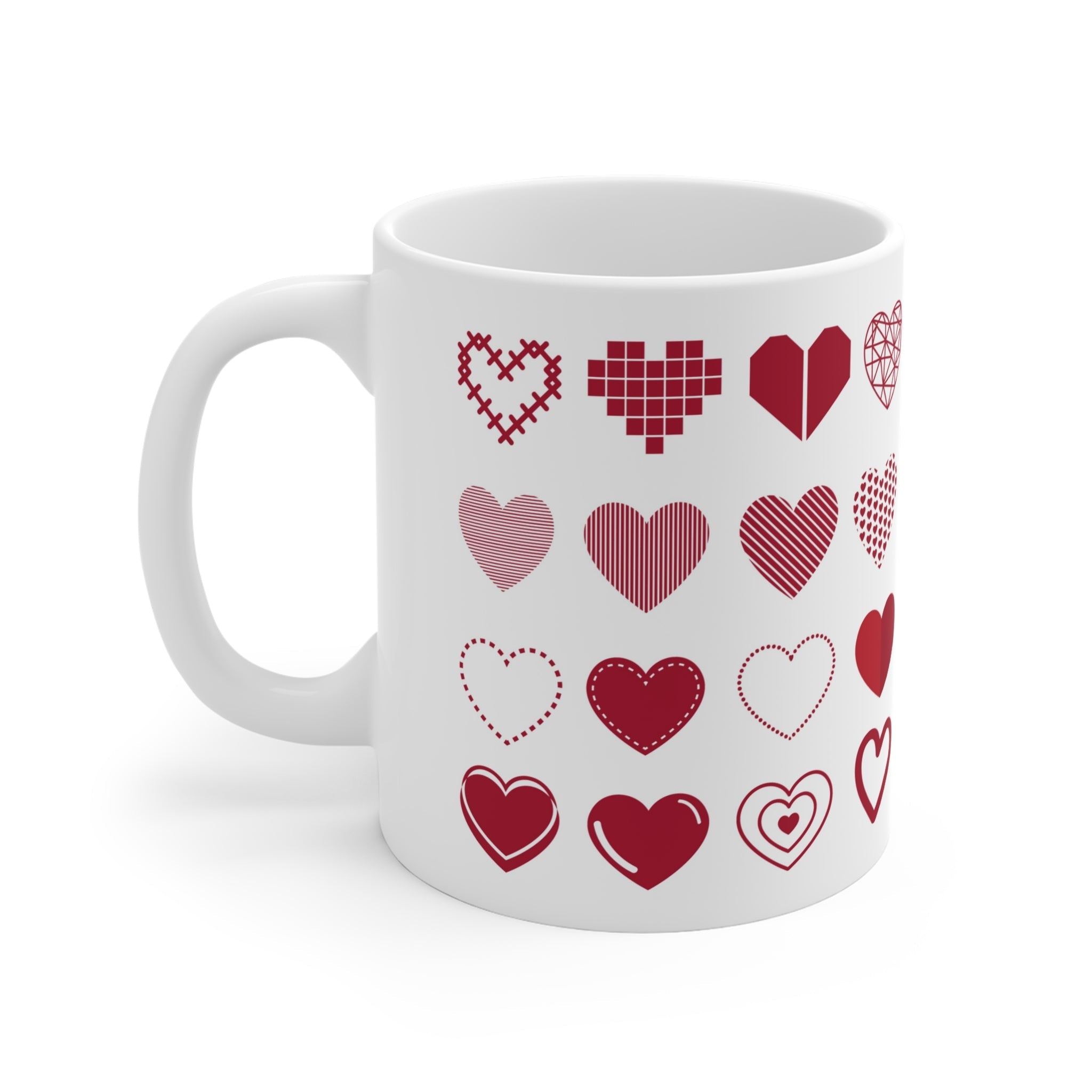 Ceramic Mugs (11oz\15oz\20oz) Hearts