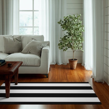 Dornier Rug Black and White stripes