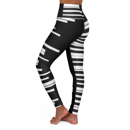 High Waisted Yoga Leggings piano keys