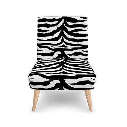 Occasional Chair Black and White zebra decor