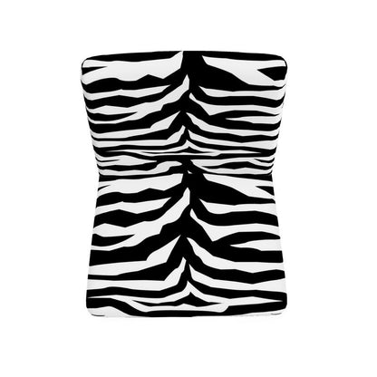 Occasional Chair Black and White zebra decor