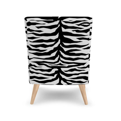 Occasional Chair Black and White zebra decor