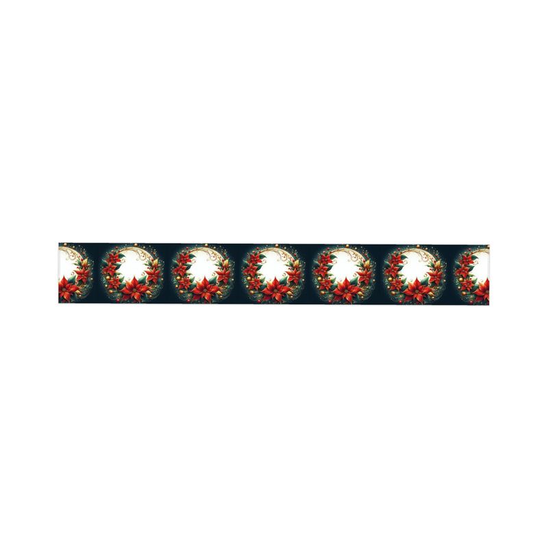 Table Runner Christmas Poinsettia decoration