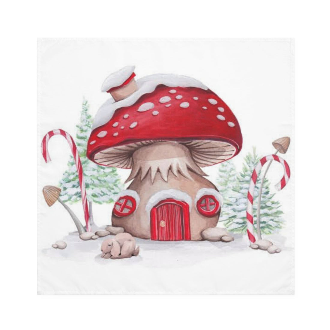 Merry and Mushroomy: Fantastically Festive Napkins for a Magical Christmas