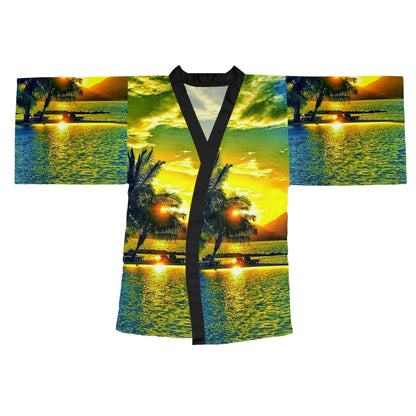 Long Sleeve Kimono Robe Beautiful Nature